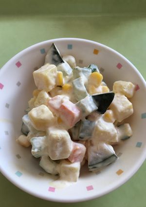 【保育園給食】秋野菜のクリームサラダ-レシピのメイン写真