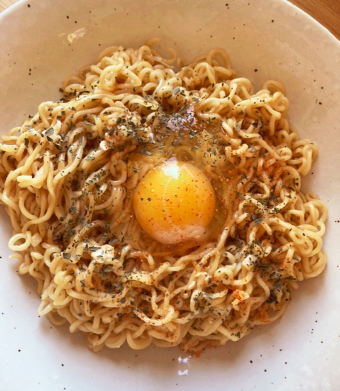 サッポロ一番みそラーメンでカルボナーラ風-レシピのメイン写真