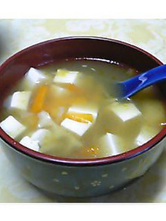 やわらぎ&にんじん&豆腐スープ-レシピのメイン写真
