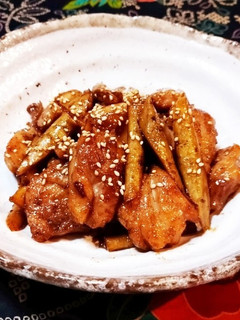 こってり*鶏ごぼう-レシピのメイン写真