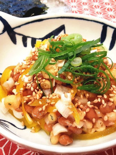 ねぎたく納豆with韓国海苔♡-レシピのメイン写真