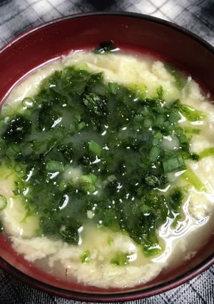 簡単レンジ☆大和芋の味噌汁-レシピのメイン写真