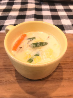 簡単 お野菜たっぷり豆乳味噌スープ-レシピのメイン写真