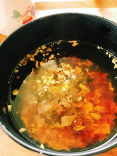 身体温まるとろろ昆布と酢生姜のお吸い物-レシピのメイン写真