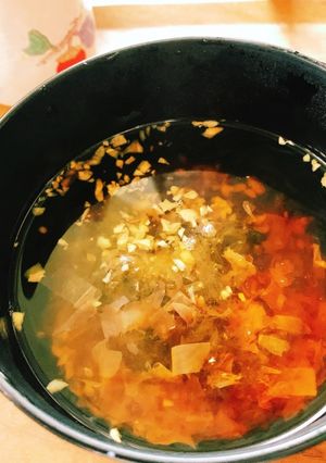 身体温まるとろろ昆布と酢生姜のお吸い物-レシピのメイン写真