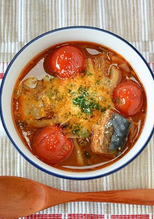 たんぱく質たっぷり☆さばのトマトスープ-レシピのメイン写真