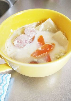 糖質制限！白菜の豆乳生姜スープ-レシピのメイン写真