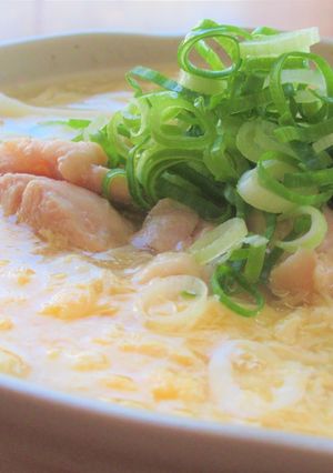 とろ～り！鶏もも肉入り かきたま汁うどん-レシピのメイン写真