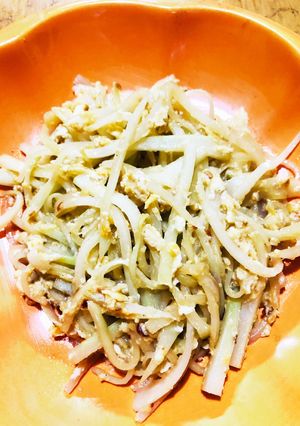 青パパイアのピリ辛エビ塩炒め-レシピのメイン写真