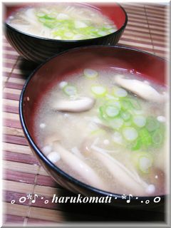きのこ三種の味噌汁-レシピのメイン写真