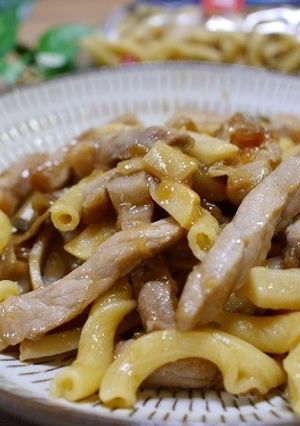 豚肉と筍とザーサイのパスタ-レシピのメイン写真