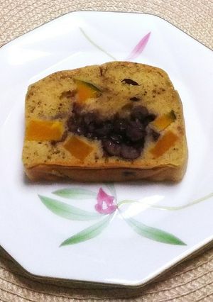 南瓜と小豆の抹茶パウンドケーキ-レシピのメイン写真