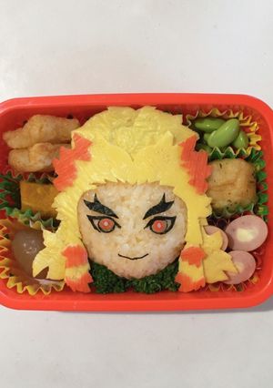 鬼滅の刃★煉獄杏寿郎★キャラクター弁当-レシピのメイン写真