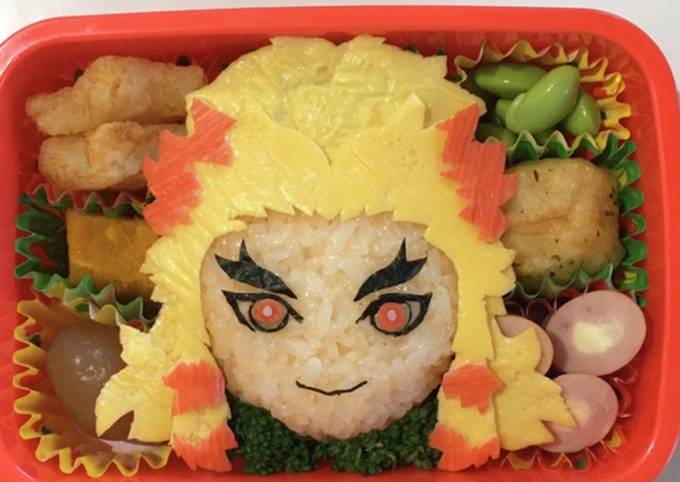 鬼滅の刃☆煉獄杏寿郎☆キャラクター弁当 by 腹ペコ☆青虫