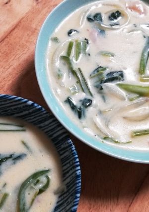 ダマなし！チンゲン菜のクリーム煮-レシピのメイン写真