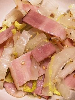 白菜とベーコン炒め-レシピのメイン写真