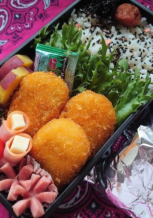 2020/10/22クリームコロッケ弁当-レシピのメイン写真