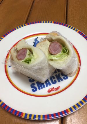 レンジで簡単！ふんわりラップサンド-レシピのメイン写真