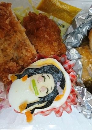 ねずこキャラ弁 ゆで卵のせ-レシピのメイン写真