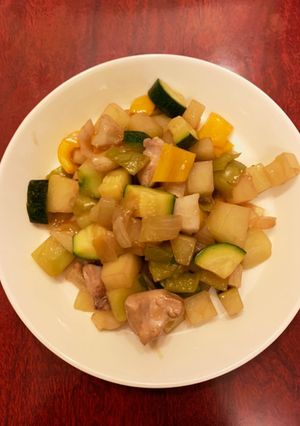 鶏肉と青パパイヤのオイスターソース炒め-レシピのメイン写真