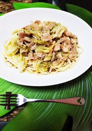 簡単！ゆず胡椒ポン酢バターでパスタ！-レシピのメイン写真