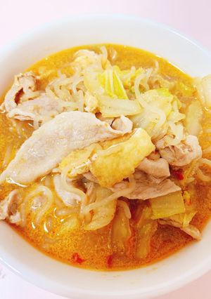 豚肉と白菜のピリ辛ごま味噌スープ-レシピのメイン写真