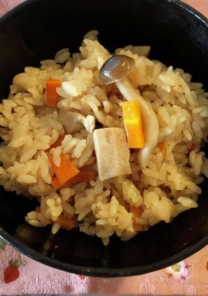 秋に食べたい炊き込みご飯　-レシピのメイン写真