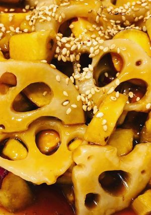 簡単　レンコンとサツマイモの照り煮-レシピのメイン写真