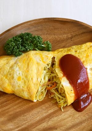 そうめんオムそば-レシピのメイン写真