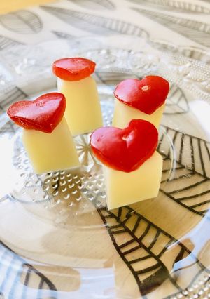 お弁当にキュン♡パプリカハートのピック-レシピのメイン写真
