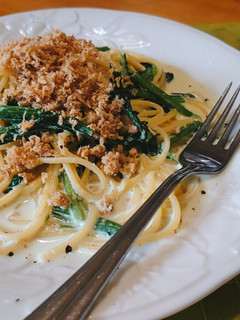 ぶり焼きほぐしのクリームパスタ-レシピのメイン写真