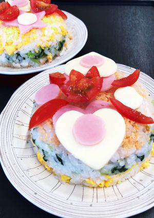 お一人様☆重ね寿司-レシピのメイン写真