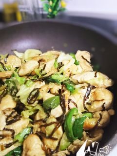 ☆旨い!鶏肉とキャベツの塩昆布炒め☆-レシピのメイン写真