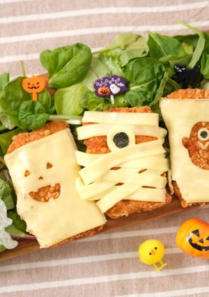フライドチキンおばけがいるサラダの森-レシピのメイン写真