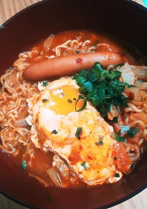 ズボラ!!辛ラーメンを使ったプデチケ♡-レシピのメイン写真