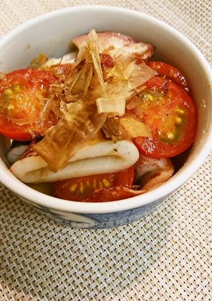 イカとトマトゆず風味マリネ-レシピのメイン写真