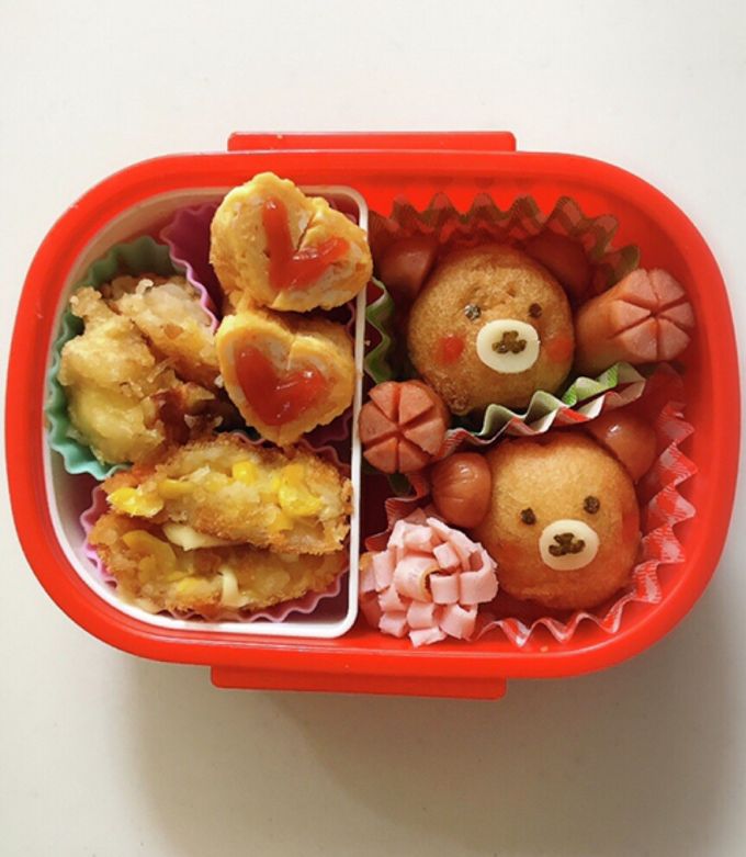 簡単！アメリカンドックくまさん弁当♡ by SMKT☆ 【クックパッド