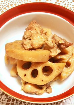 簡単！鶏肉と蓮根のうま煮♪-レシピのメイン写真