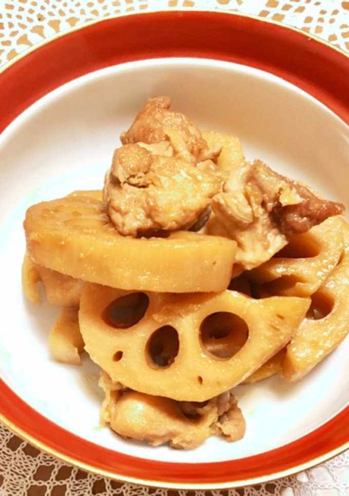 たつえばあばの簡単！鶏肉と蓮根のうま煮♪-レシピのメイン写真