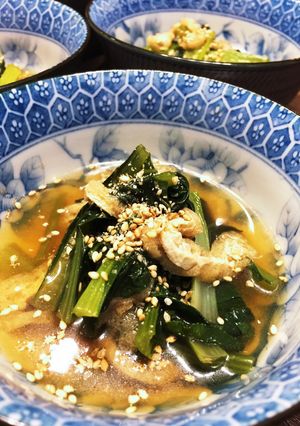 簡単小松菜の煮びだし-レシピのメイン写真