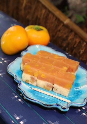 柿の蒸しカステラ-レシピのメイン写真
