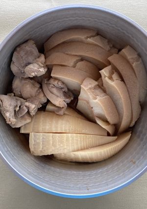 【aff】たけのことお麩の煮物-レシピのメイン写真