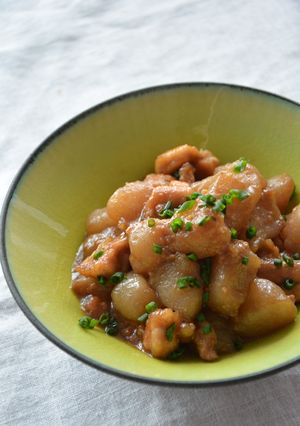 鶏肉とこんにゃくの味噌炒め煮-レシピのメイン写真