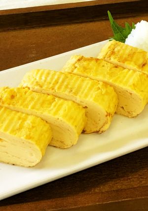 時短なのに本格的！乾しいたけのだし巻き卵-レシピのメイン写真