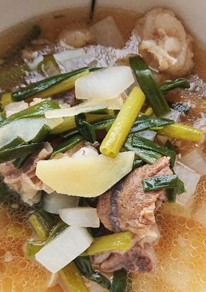 ホットクックで牛すじ肉のスープ-レシピのメイン写真