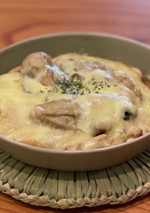 牡蠣とホウレン草の酒粕グラタン[酒粕]-レシピのメイン写真