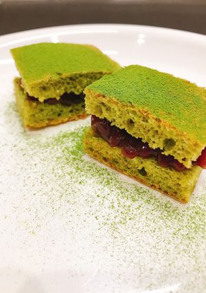 ★卵不使用★抹茶と小豆のケーキ-レシピのメイン写真