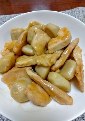 里いもと鶏むね肉の煮物-レシピのメイン写真
