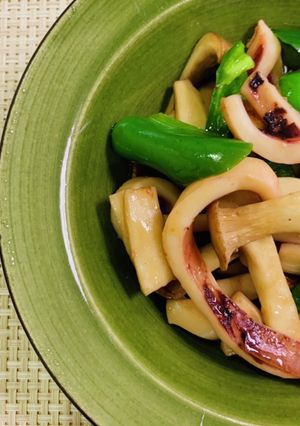 コストコやわらか焼きいかとピーマンの炒め-レシピのメイン写真