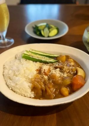 市販のルーでも本格的！夏野菜カレーライス-レシピのメイン写真